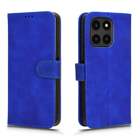 Custodia Portafoglio In Pelle Cover con Supporto L01Z per Huawei Honor X6a Blu