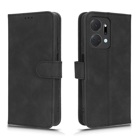 Custodia Portafoglio In Pelle Cover con Supporto L01Z per Huawei Honor X7a Nero