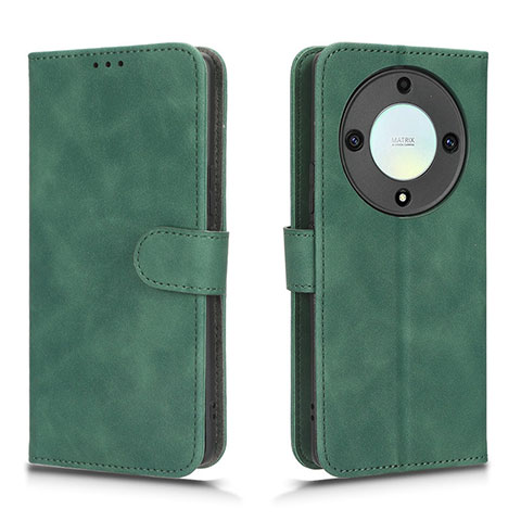 Custodia Portafoglio In Pelle Cover con Supporto L01Z per Huawei Honor X9a 5G Verde