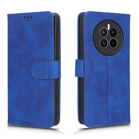 Custodia Portafoglio In Pelle Cover con Supporto L01Z per Huawei Mate 50E Blu