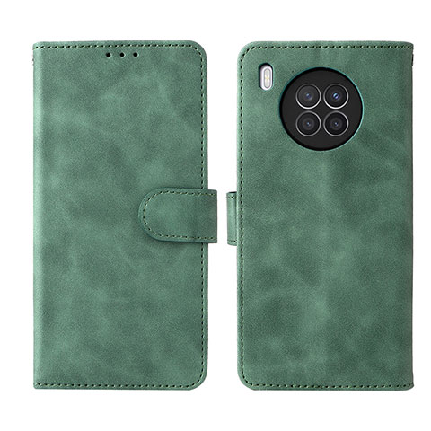 Custodia Portafoglio In Pelle Cover con Supporto L01Z per Huawei Nova 8i Verde