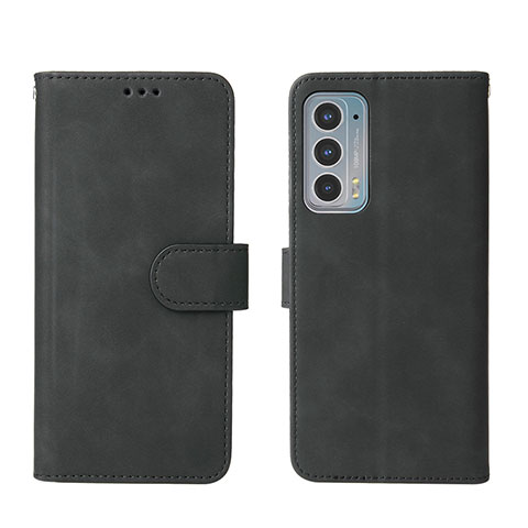 Custodia Portafoglio In Pelle Cover con Supporto L01Z per Motorola Moto Edge 20 5G Nero