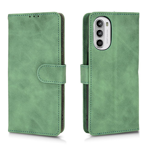 Custodia Portafoglio In Pelle Cover con Supporto L01Z per Motorola Moto Edge (2022) 5G Verde