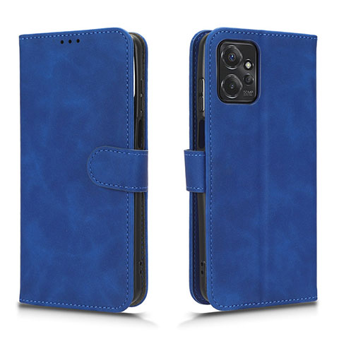 Custodia Portafoglio In Pelle Cover con Supporto L01Z per Motorola Moto G Power 5G (2023) Blu