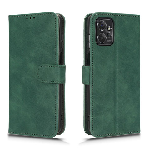 Custodia Portafoglio In Pelle Cover con Supporto L01Z per Motorola Moto G Power 5G (2023) Verde