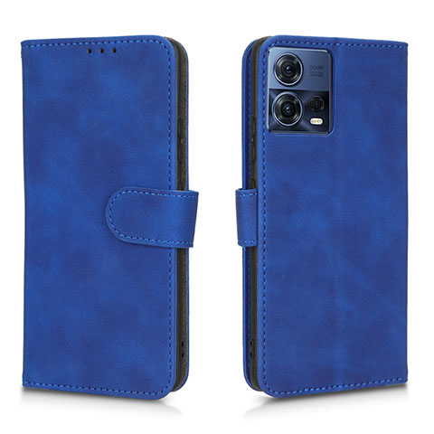 Custodia Portafoglio In Pelle Cover con Supporto L01Z per Motorola Moto S30 Pro 5G Blu