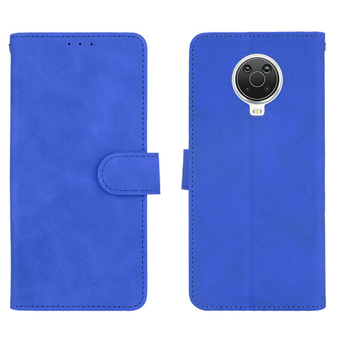 Custodia Portafoglio In Pelle Cover con Supporto L01Z per Nokia 6.3 Blu