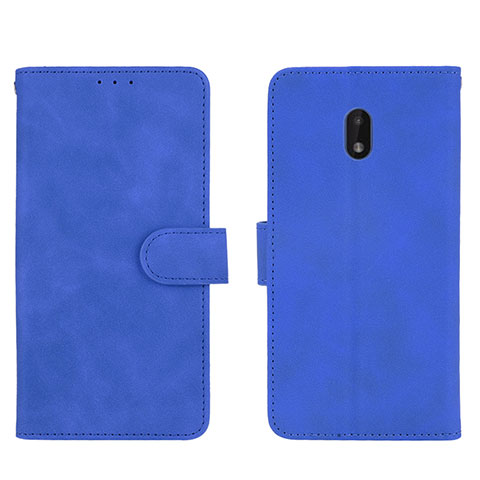 Custodia Portafoglio In Pelle Cover con Supporto L01Z per Nokia C01 Plus Blu