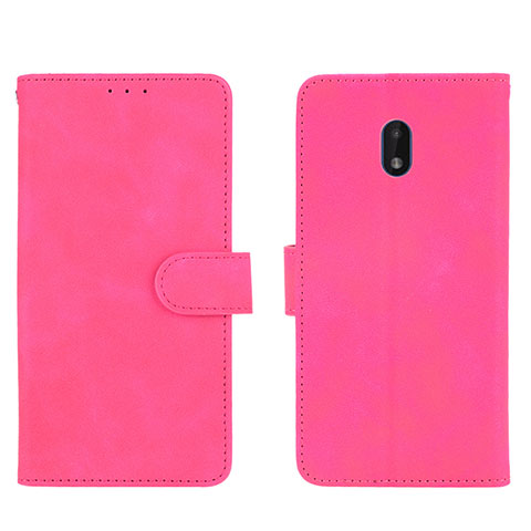 Custodia Portafoglio In Pelle Cover con Supporto L01Z per Nokia C01 Plus Rosa Caldo