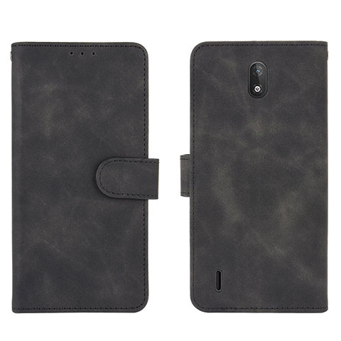 Custodia Portafoglio In Pelle Cover con Supporto L01Z per Nokia C2 Nero