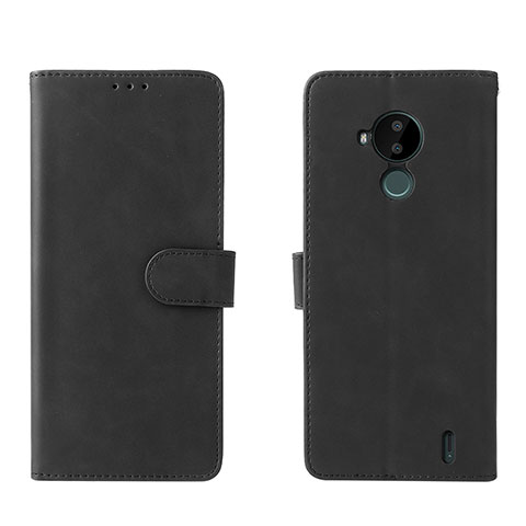 Custodia Portafoglio In Pelle Cover con Supporto L01Z per Nokia C30 Nero