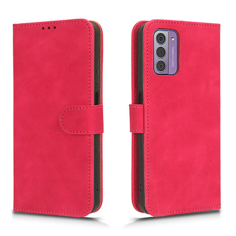 Custodia Portafoglio In Pelle Cover con Supporto L01Z per Nokia G310 5G Rosa Caldo