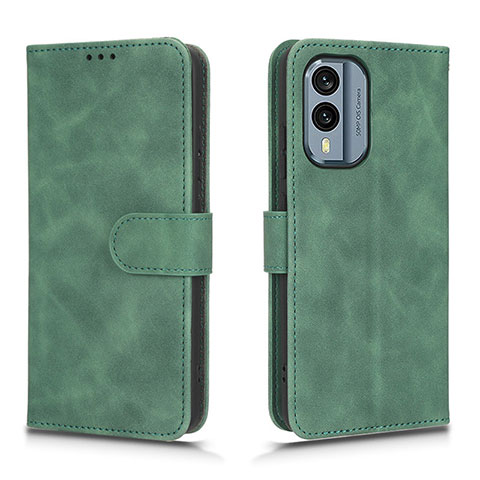 Custodia Portafoglio In Pelle Cover con Supporto L01Z per Nokia X30 5G Verde