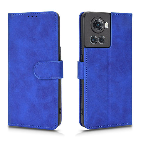 Custodia Portafoglio In Pelle Cover con Supporto L01Z per OnePlus 10R 5G Blu