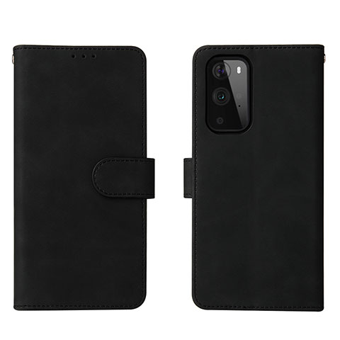 Custodia Portafoglio In Pelle Cover con Supporto L01Z per OnePlus 9 Pro 5G Nero