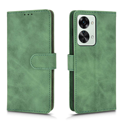 Custodia Portafoglio In Pelle Cover con Supporto L01Z per OnePlus Nord 2T 5G Verde