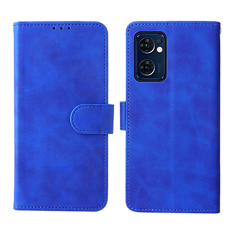 Custodia Portafoglio In Pelle Cover con Supporto L01Z per OnePlus Nord CE 2 5G Blu