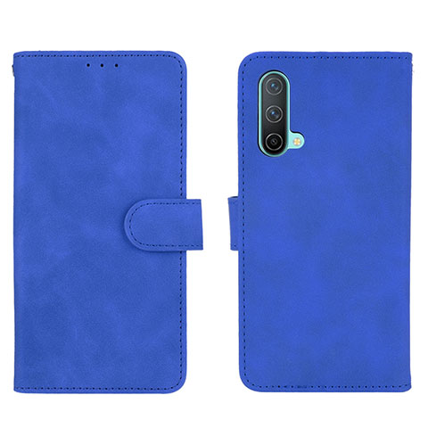 Custodia Portafoglio In Pelle Cover con Supporto L01Z per OnePlus Nord CE 5G Blu