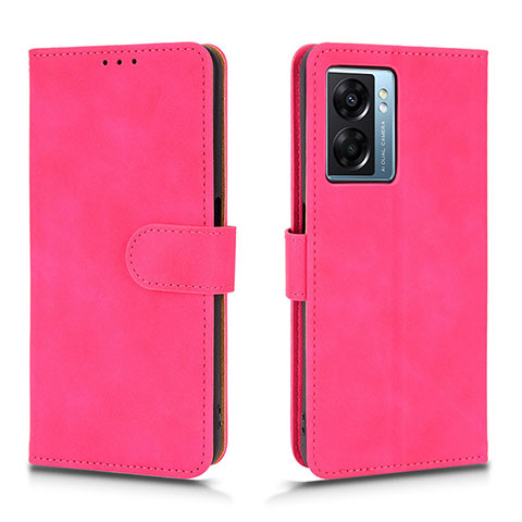 Custodia Portafoglio In Pelle Cover con Supporto L01Z per OnePlus Nord N300 5G Rosa Caldo