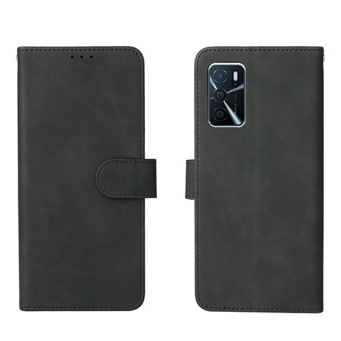 Custodia Portafoglio In Pelle Cover con Supporto L01Z per Oppo A16s Nero