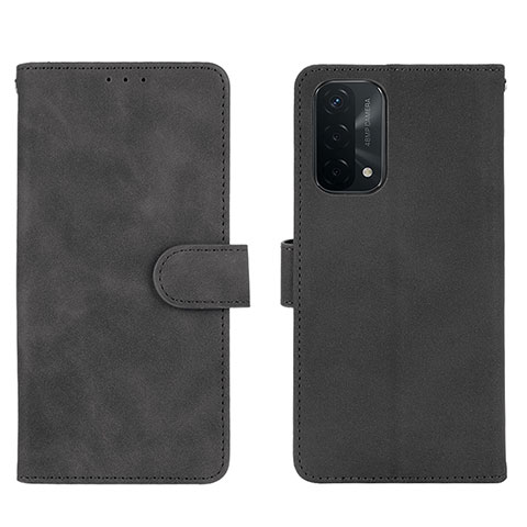 Custodia Portafoglio In Pelle Cover con Supporto L01Z per Oppo A54 5G Nero