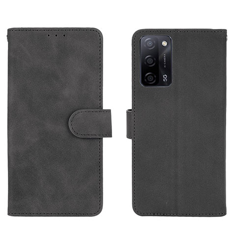 Custodia Portafoglio In Pelle Cover con Supporto L01Z per Oppo A55 5G Nero