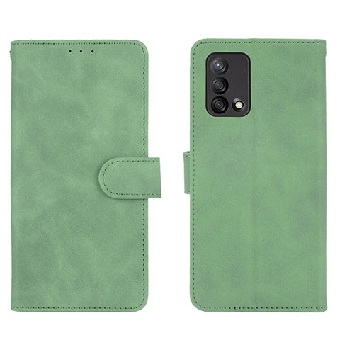 Custodia Portafoglio In Pelle Cover con Supporto L01Z per Oppo A95 4G Verde