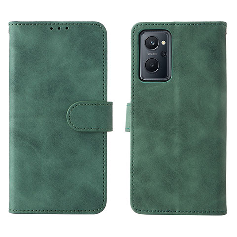 Custodia Portafoglio In Pelle Cover con Supporto L01Z per Oppo A96 4G Verde