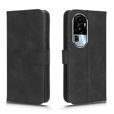 Custodia Portafoglio In Pelle Cover con Supporto L01Z per Oppo Reno10 Pro+ Plus 5G Nero