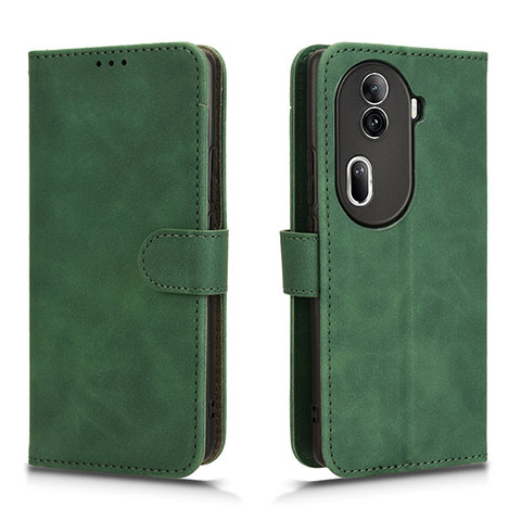 Custodia Portafoglio In Pelle Cover con Supporto L01Z per Oppo Reno11 Pro 5G Verde