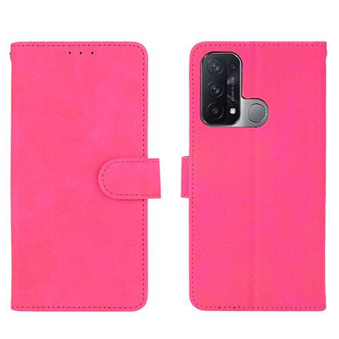 Custodia Portafoglio In Pelle Cover con Supporto L01Z per Oppo Reno5 A Rosa Caldo