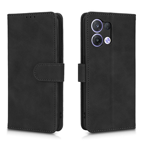 Custodia Portafoglio In Pelle Cover con Supporto L01Z per Oppo Reno9 5G Nero