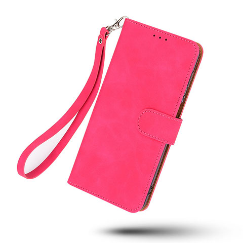 Custodia Portafoglio In Pelle Cover con Supporto L01Z per Realme C20A Rosa Caldo