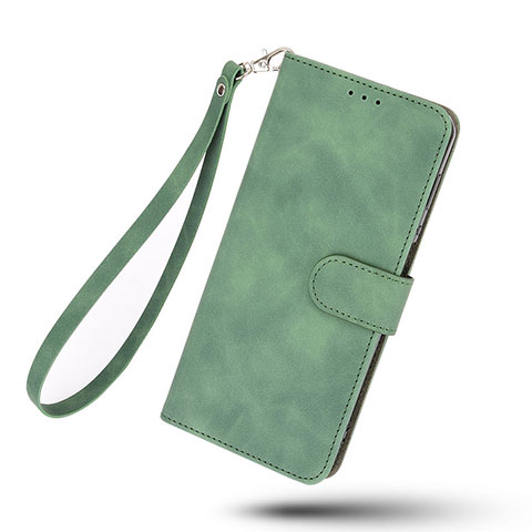 Custodia Portafoglio In Pelle Cover con Supporto L01Z per Realme C21Y Verde