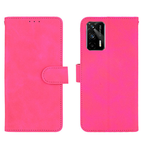 Custodia Portafoglio In Pelle Cover con Supporto L01Z per Realme GT Neo 2T 5G Rosa Caldo