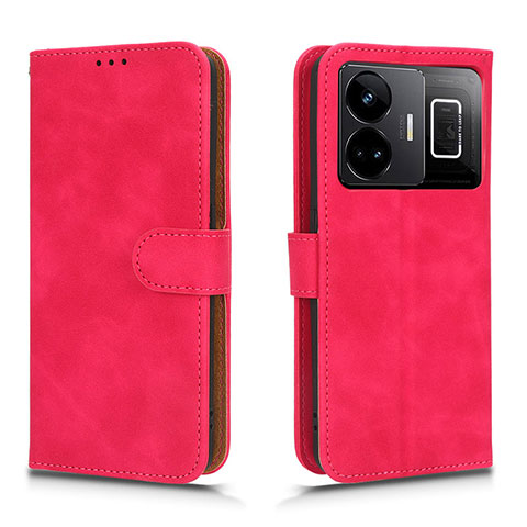 Custodia Portafoglio In Pelle Cover con Supporto L01Z per Realme GT Neo5 240W 5G Rosa Caldo