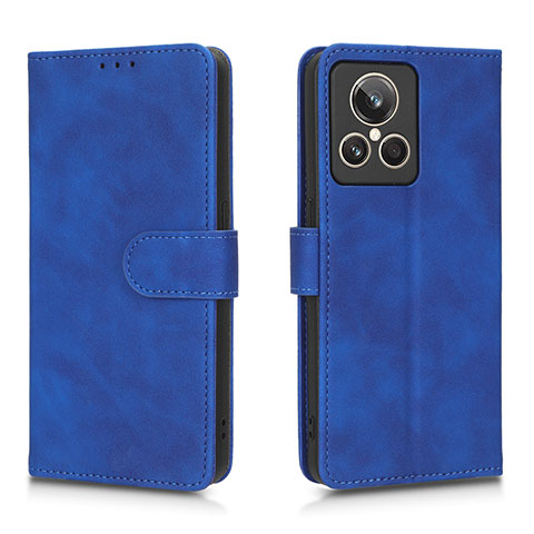 Custodia Portafoglio In Pelle Cover con Supporto L01Z per Realme GT2 Master Explorer Blu