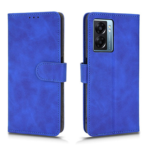 Custodia Portafoglio In Pelle Cover con Supporto L01Z per Realme Q5i 5G Blu