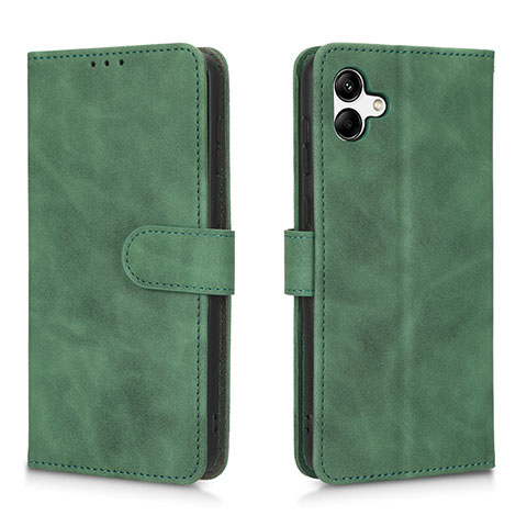 Custodia Portafoglio In Pelle Cover con Supporto L01Z per Samsung Galaxy A04E Verde