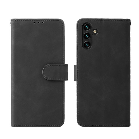 Custodia Portafoglio In Pelle Cover con Supporto L01Z per Samsung Galaxy A04s Nero