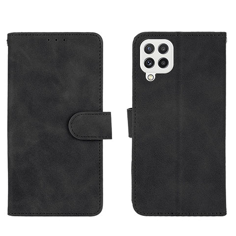 Custodia Portafoglio In Pelle Cover con Supporto L01Z per Samsung Galaxy A22 4G Nero