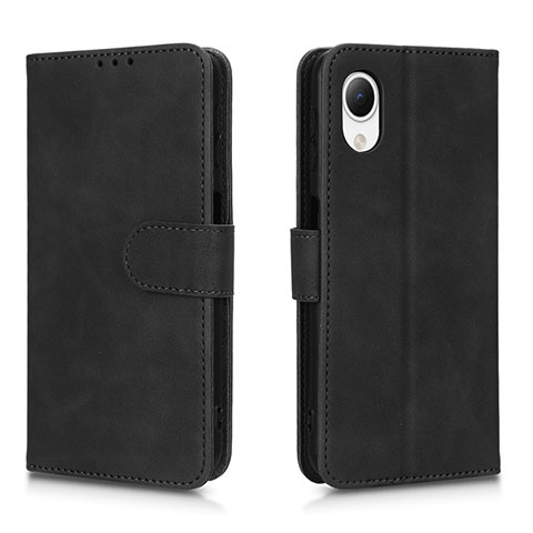 Custodia Portafoglio In Pelle Cover con Supporto L01Z per Samsung Galaxy A23s Nero