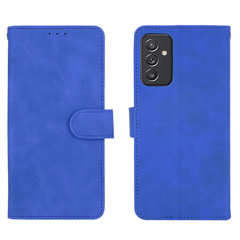 Custodia Portafoglio In Pelle Cover con Supporto L01Z per Samsung Galaxy A24 4G Blu