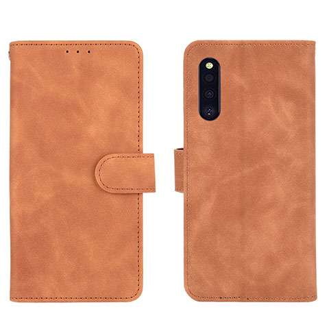 Custodia Portafoglio In Pelle Cover con Supporto L01Z per Samsung Galaxy A41 SC-41A Marrone