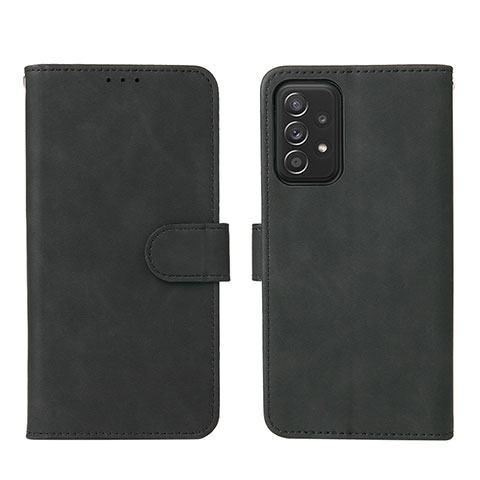 Custodia Portafoglio In Pelle Cover con Supporto L01Z per Samsung Galaxy A52 4G Nero