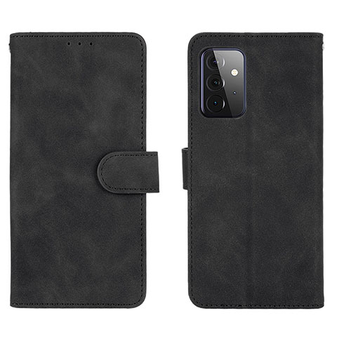 Custodia Portafoglio In Pelle Cover con Supporto L01Z per Samsung Galaxy A72 5G Nero