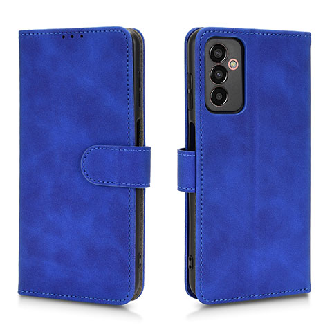 Custodia Portafoglio In Pelle Cover con Supporto L01Z per Samsung Galaxy F13 4G Blu