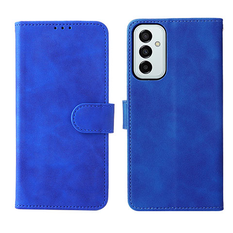 Custodia Portafoglio In Pelle Cover con Supporto L01Z per Samsung Galaxy F23 5G Blu