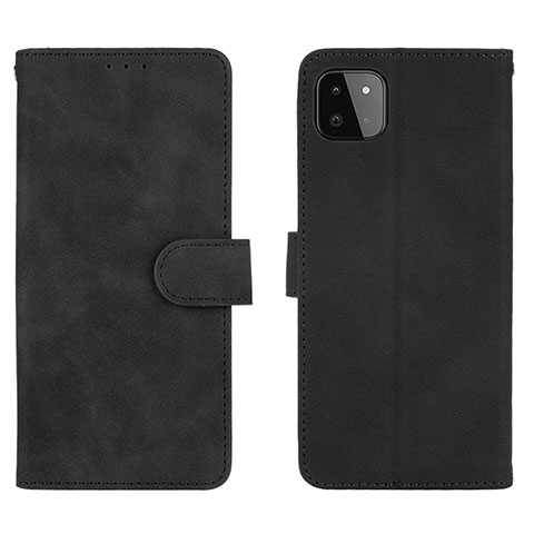 Custodia Portafoglio In Pelle Cover con Supporto L01Z per Samsung Galaxy F42 5G Nero