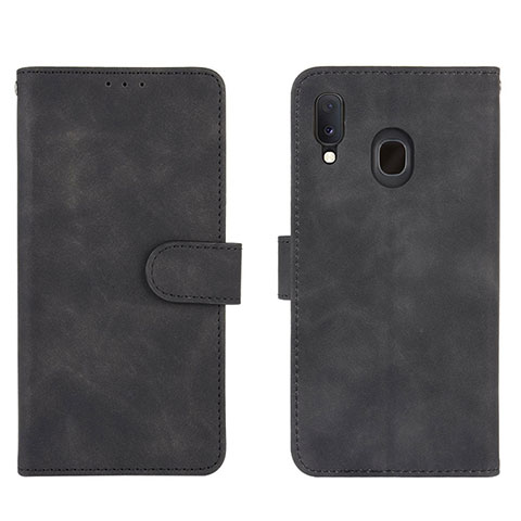 Custodia Portafoglio In Pelle Cover con Supporto L01Z per Samsung Galaxy M10S Nero